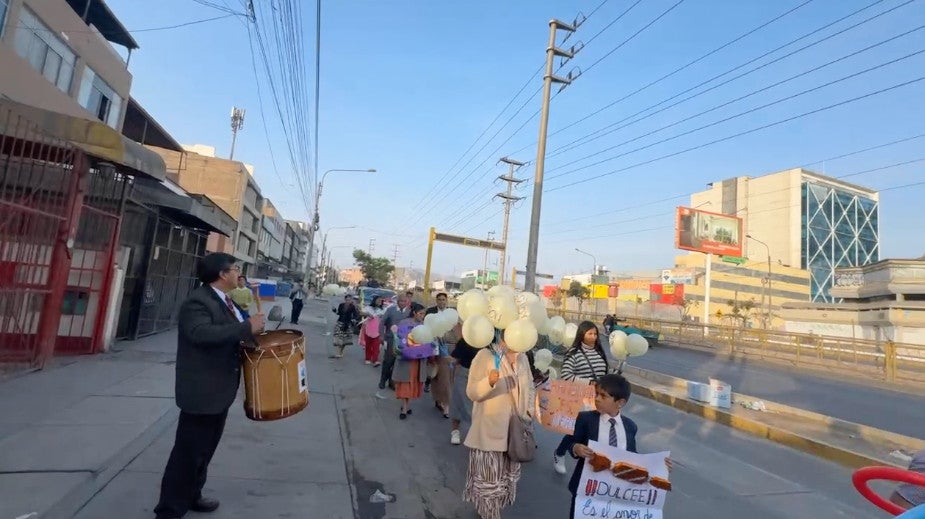 En Perú se armó una marcha contra el Halloween.