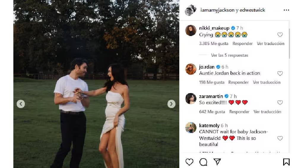 La pareja anunció el embarazo mediante sus redes sociales. 