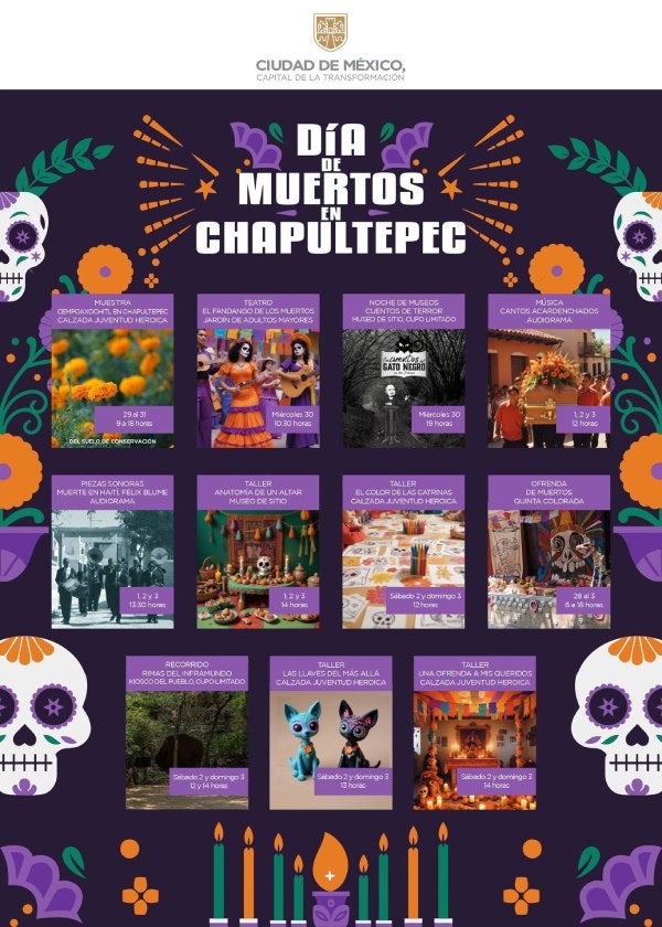 Día de muertos en Chapultepec