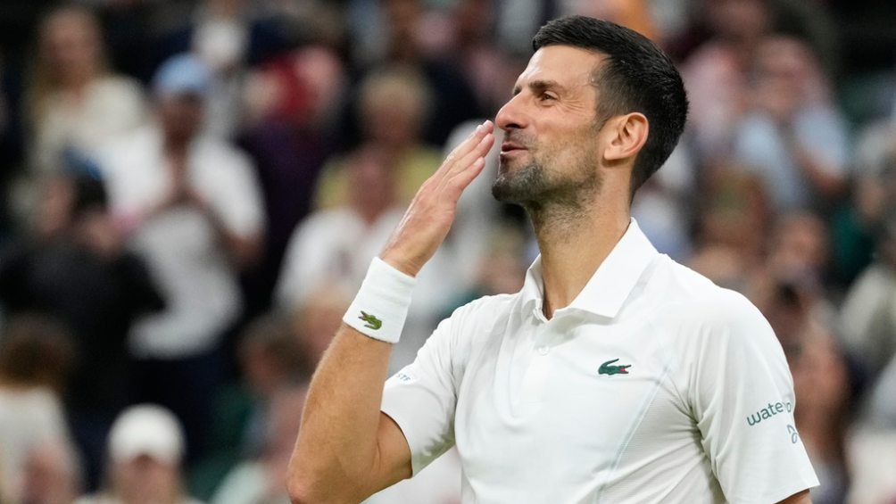 Djokovic en un partido