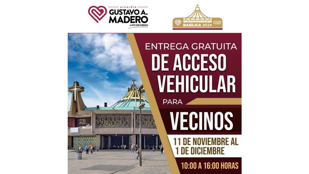 El acceso vehicular deberá tramitarse entre el 11 de noviembre y el 1 de diciembre. 