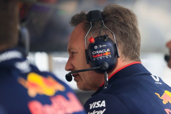 Horner en el pitlane