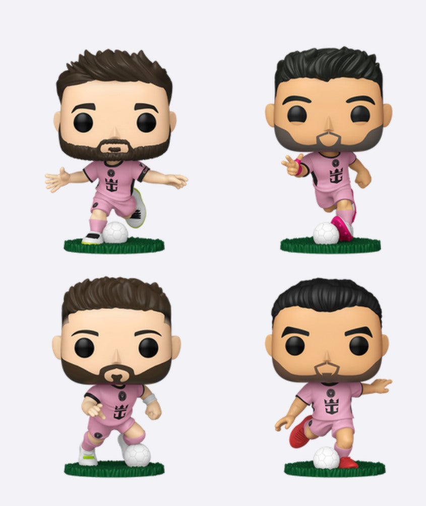 Funko Pop de Messi, Suárez, Busquets y Alba