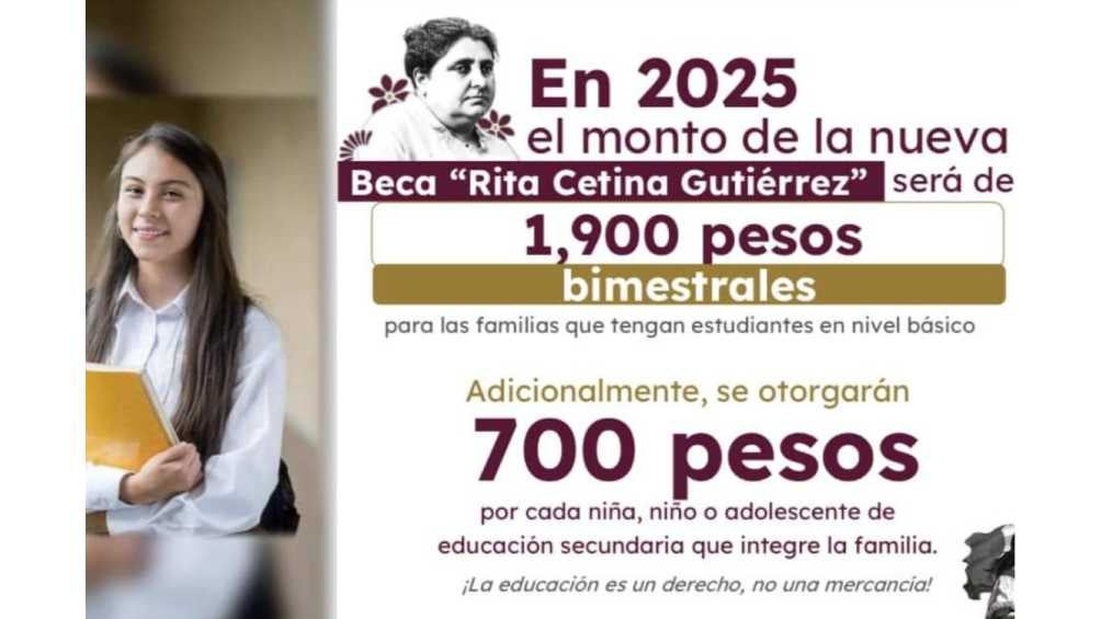 Se entregará 1,900 pesos bimestrales por estudiante y 700 pesos extra en casos especiales. 