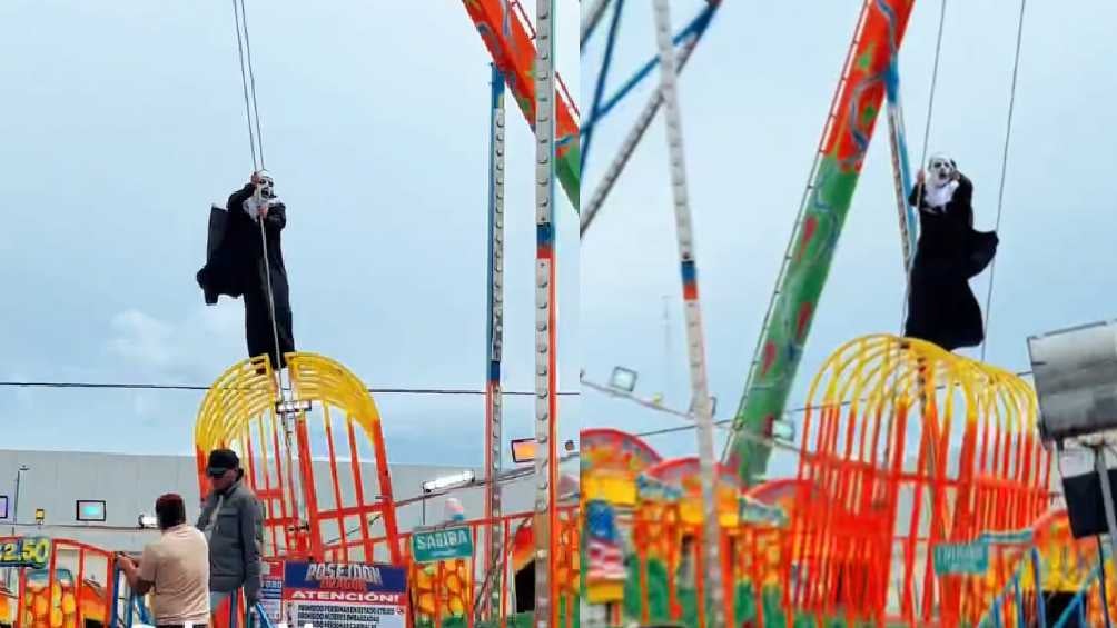 ‘La Monja de la feria’ y la verdad del video en donde se le ve arriesgando la vida 