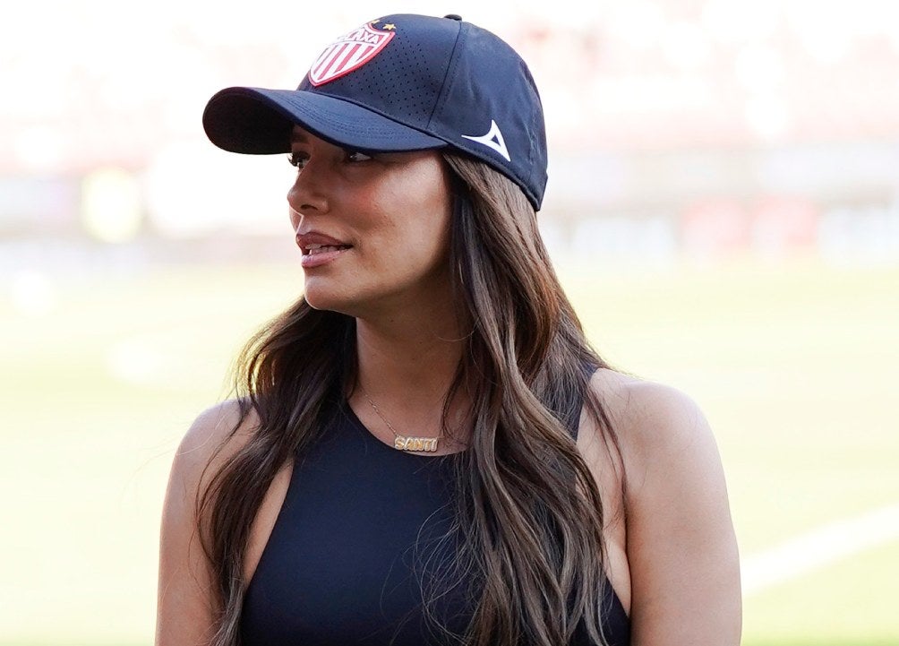 Eva Longoria en el Estadio Victoria