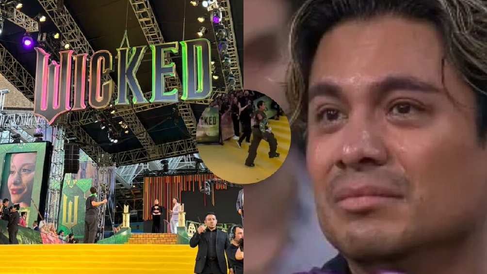 Durante la premier de la película Wicked, el influencer fue abucheado. 