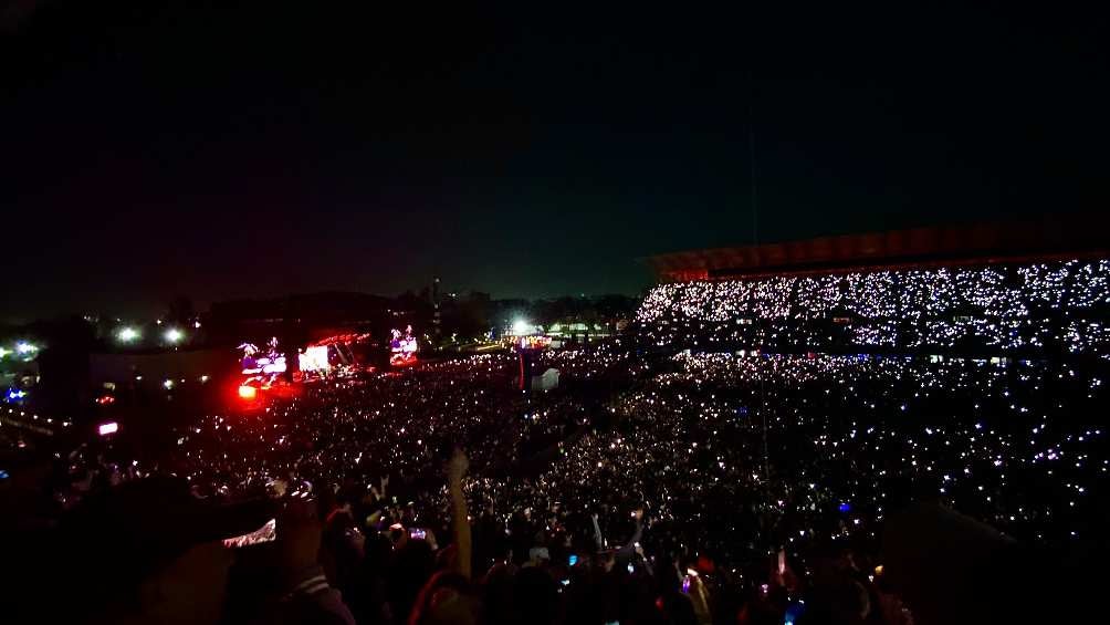 Fueron cerca de 60 mil personas los fans que se dieron cita en el Estadio GNP. 