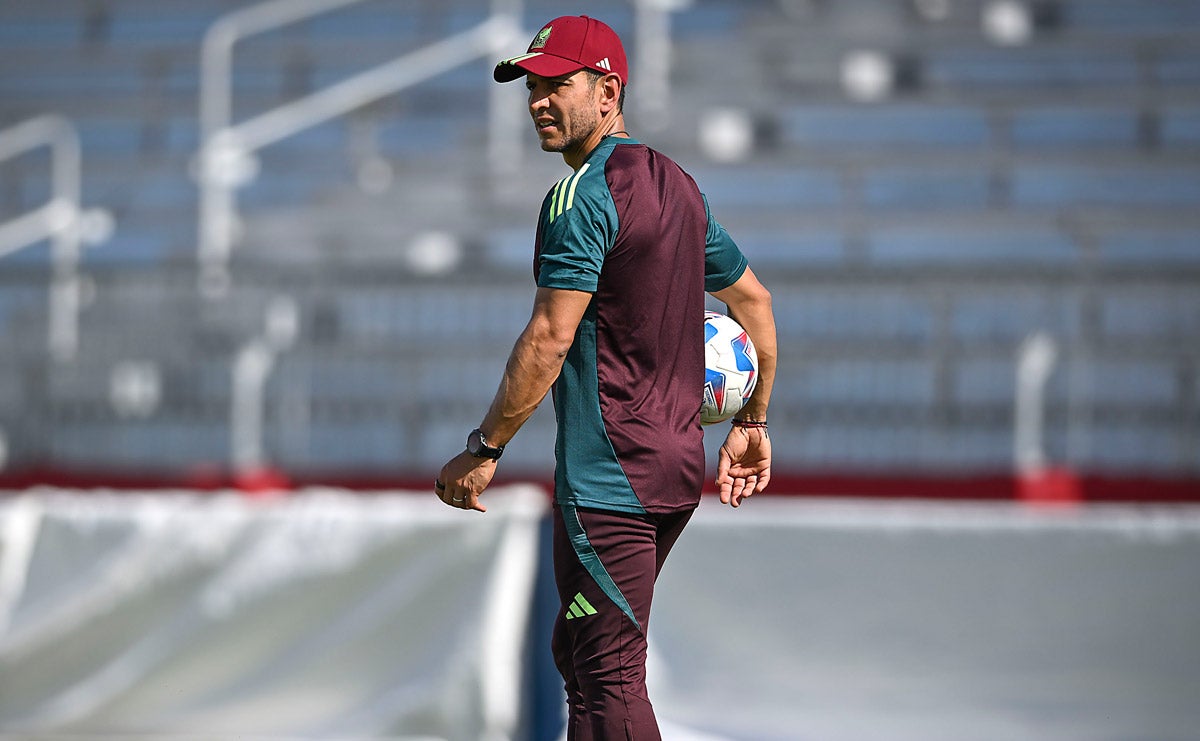 Lozano en entrenamiento del Tricolor