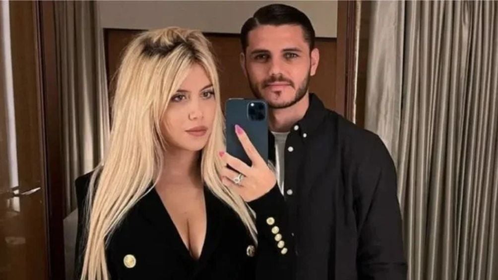 Nara e Icardi durante su matrimonio