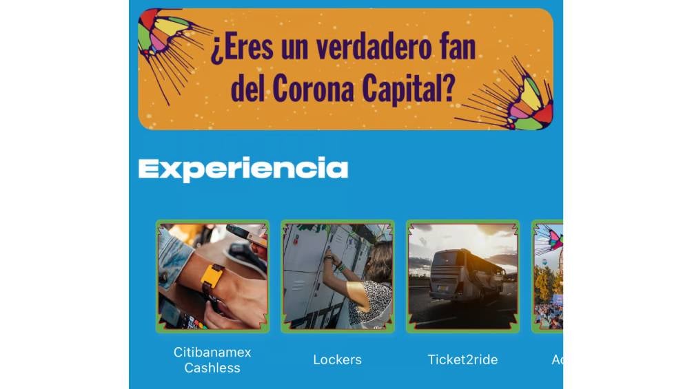 El festival ofrece una aplicación para mejorar la experiencia. 