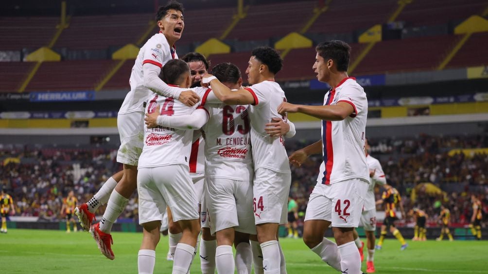 Tapatío celebra uno de sus goles