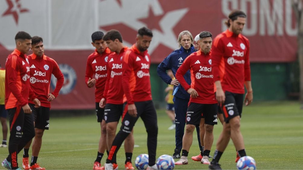 La Roja en su entrenamiento