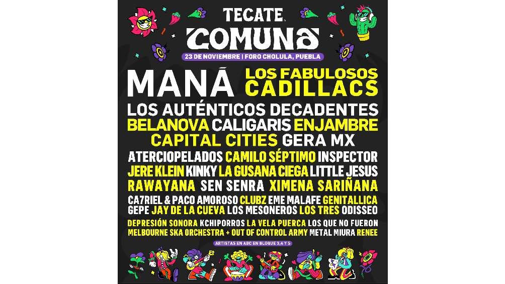 El cartel está conformado por más de 34 bandas confirmadas. 