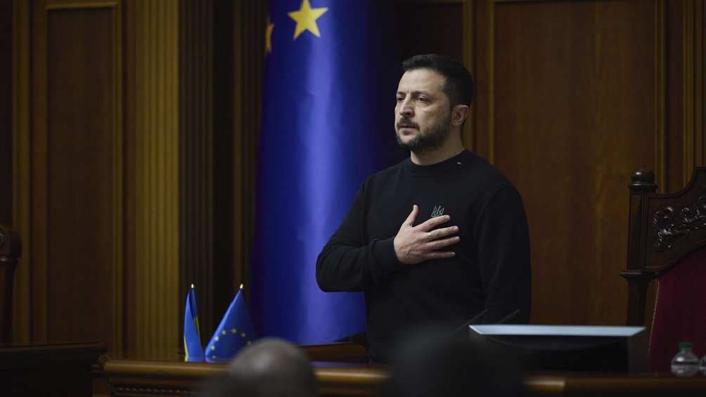 El Presidente ucraniano Volodymyr Zelensky cuenta con el apoyo norteamericano. 