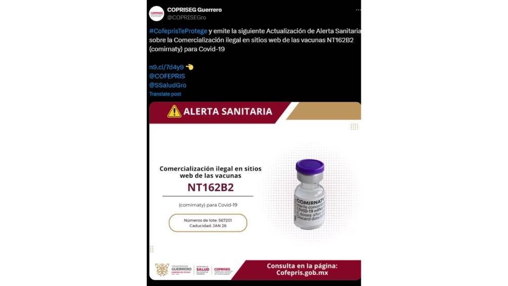 La autoridad sanitaria ha emitido recomendaciones para la población y profesionales de la salud,