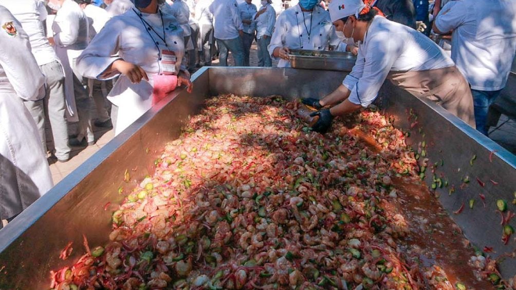 El aguachile más grande fue creado en Sinaloa