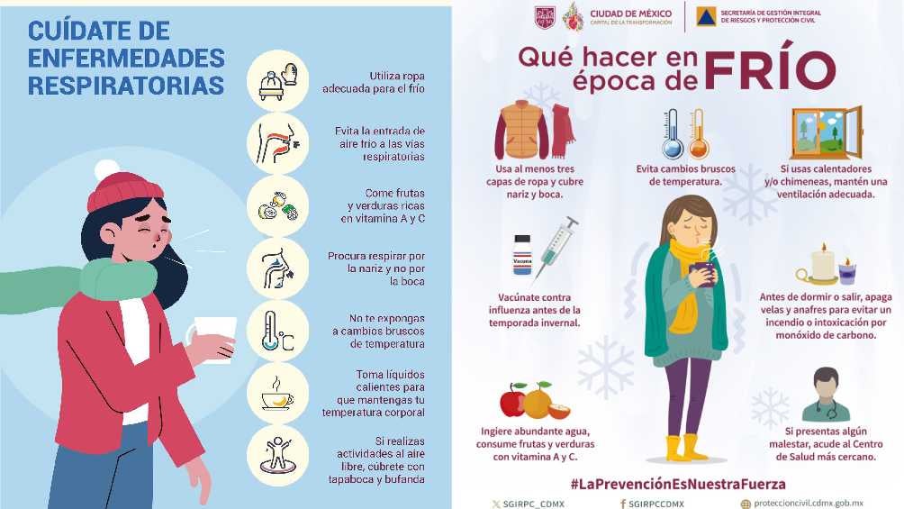 Las autoridades de la CDMX emitieron algunas recomendaciones para este ápoca de frío. 