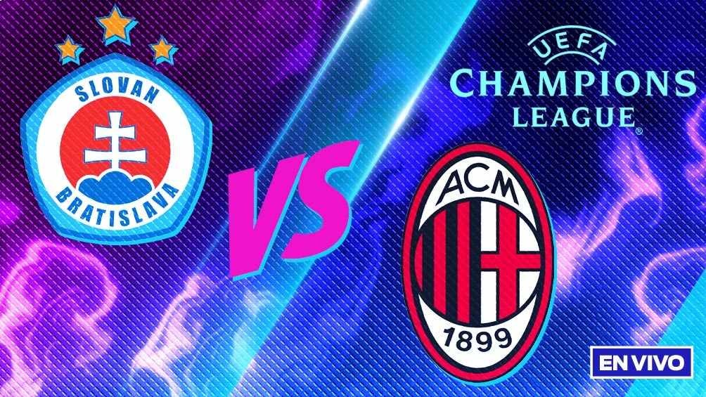 Slovan Bratislava vs Milan EN VIVO ONLINE UEFA Champions League Jornada 5