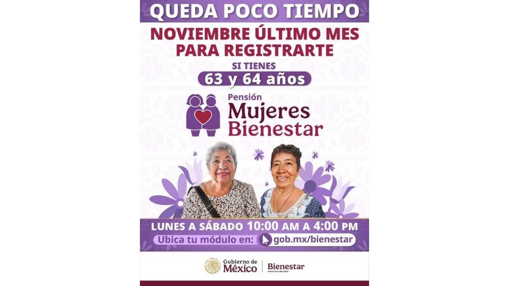 Los Módulos del Bienestar están abiertos de lunes a sábado, de 10:00 a 16:00 horas.