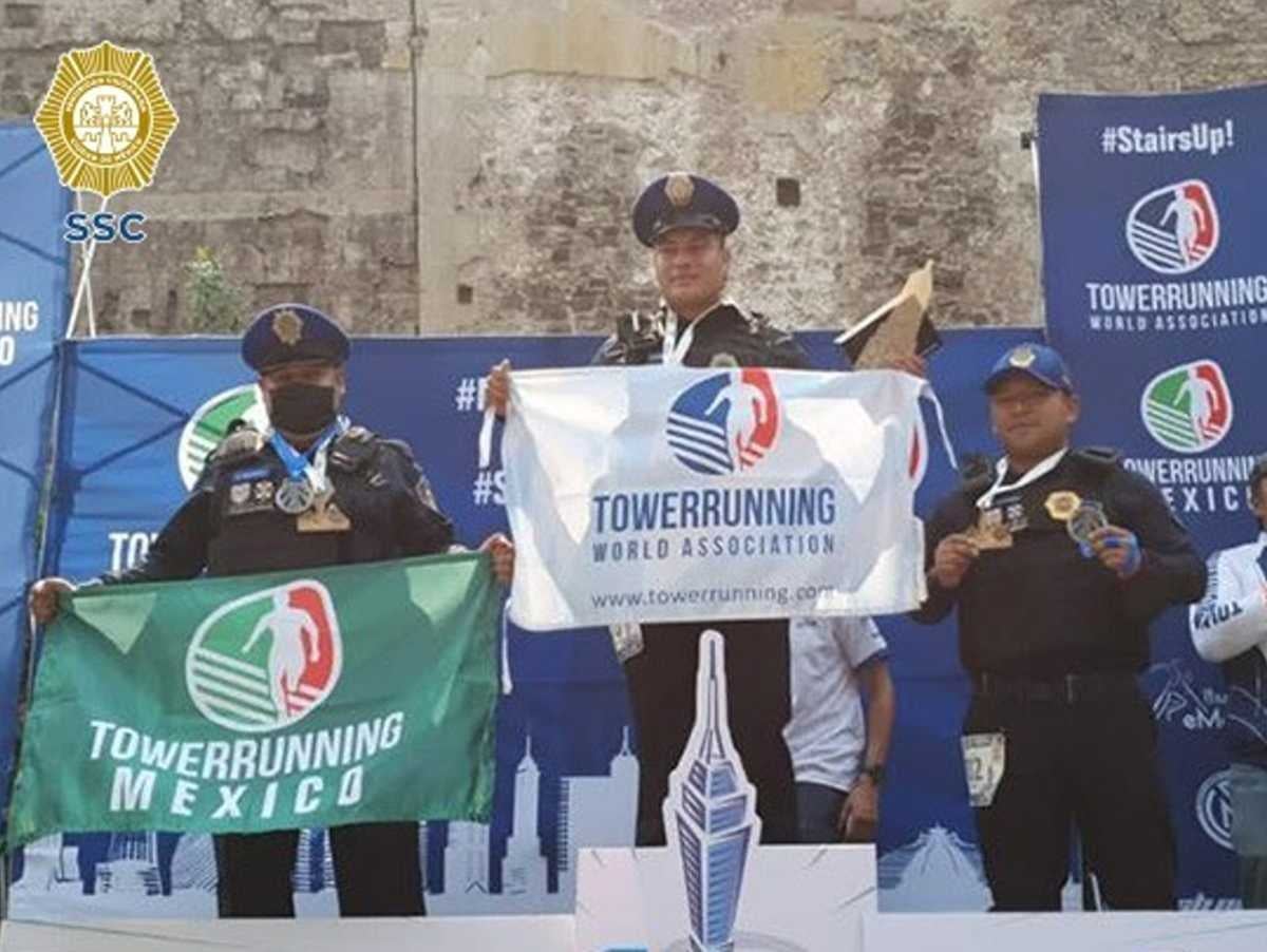 Policías ganaron Towerrunning en el 2022