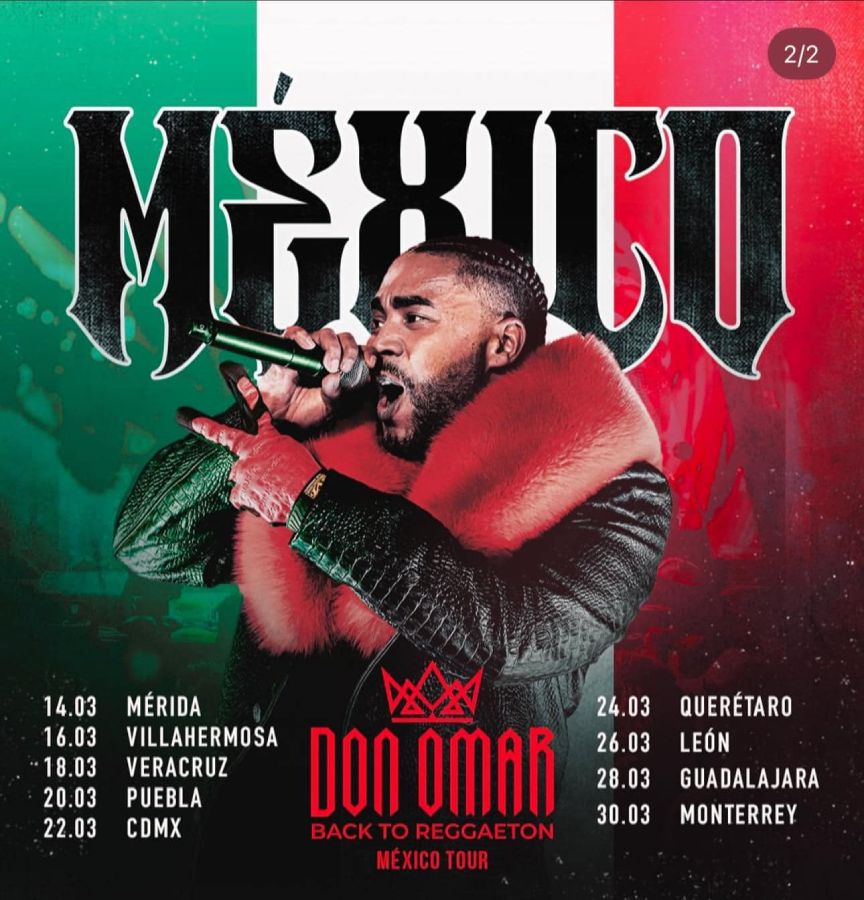 Estas son la fechas de Don Omar en México.