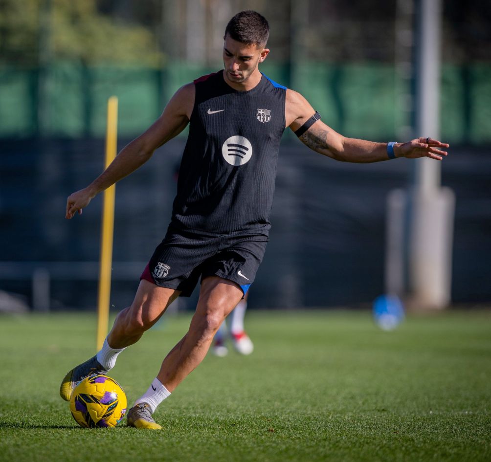 Ferran Torres también volvió a los entrenamientos