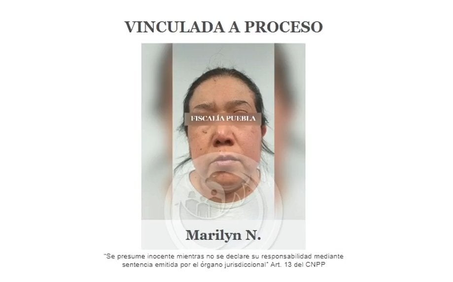 Marilyn Cote fue vinculada a proceso después de ser aprehendida en Tlaxcala