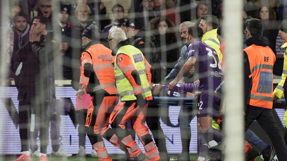 Edoardo Bove, jugador de Fiorentina, se desploma durante partido de la Serie A