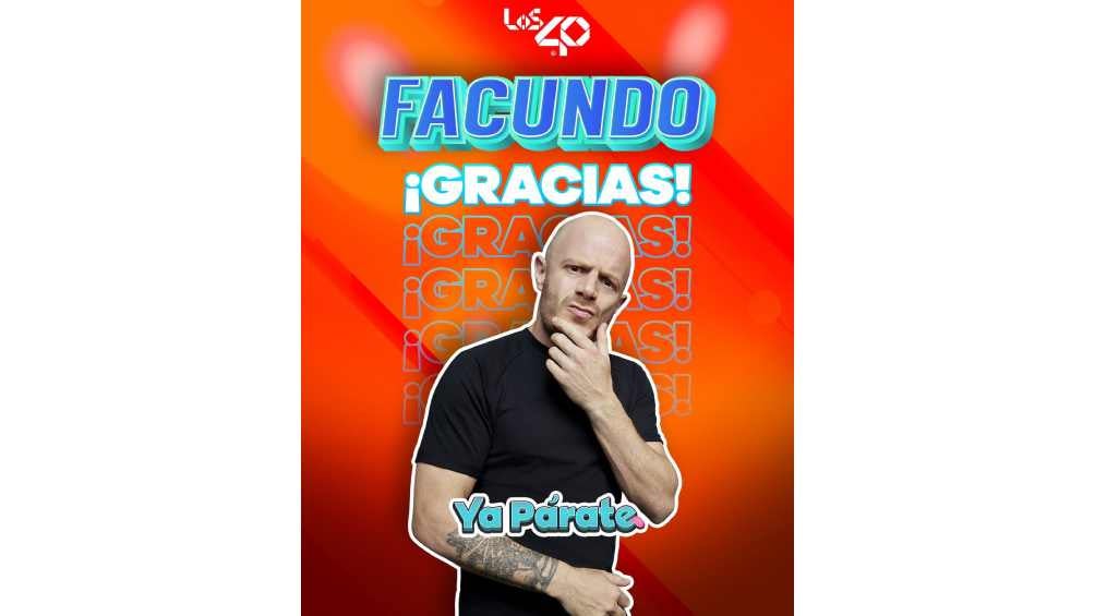 La producción del programa agradeció el profesionalismo de Facundo. 