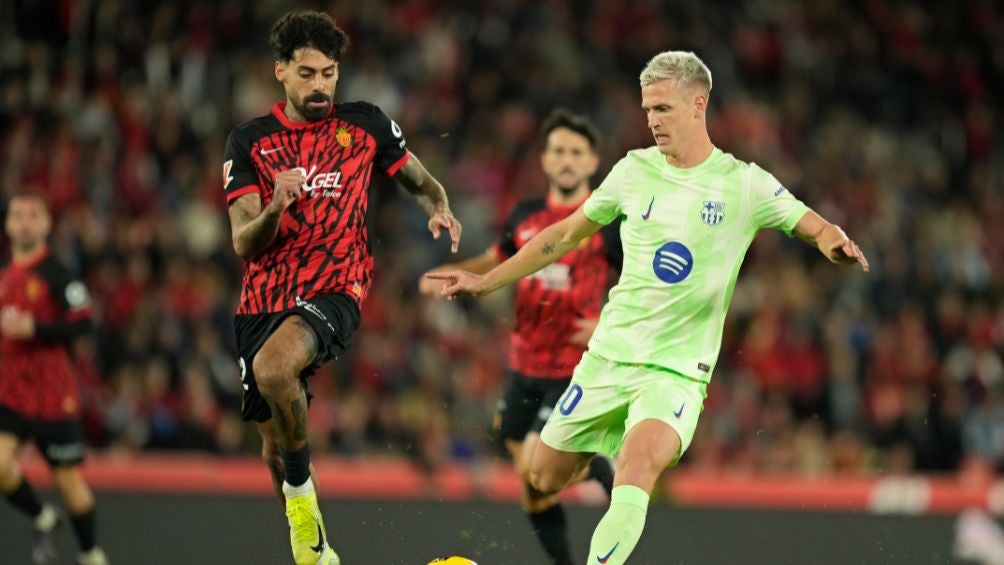 Dani Olmo en el encuentro ante Mallorca