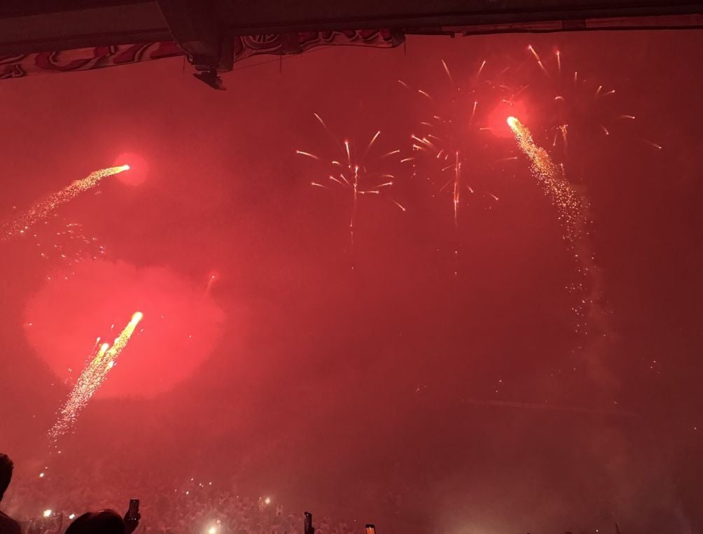 Recibimiento de afición de River Plate