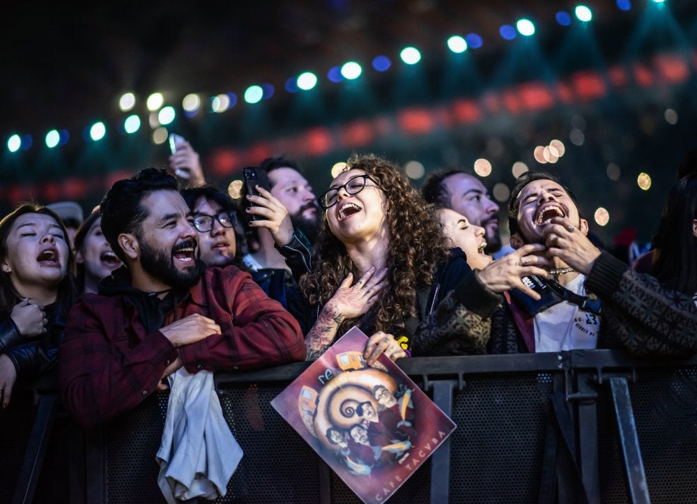 El público quedó contento con las más de 2 horas de show.