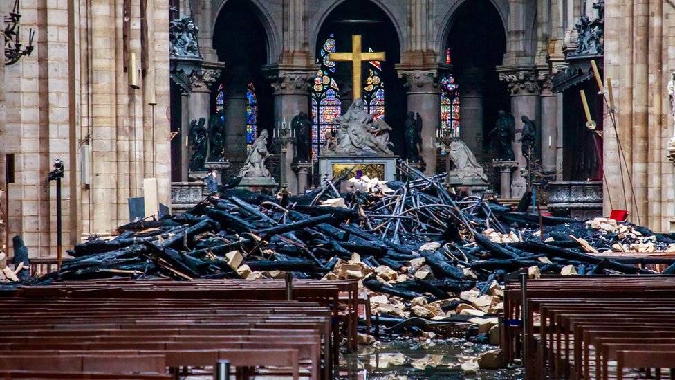 La Catedral de Notre Dame se incendió en 2019.