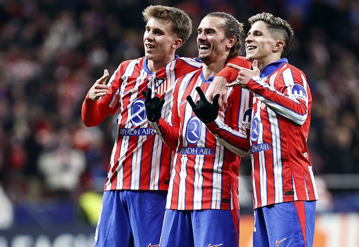 Griezmann celebra uno de sus dos goles ante los eslovacos