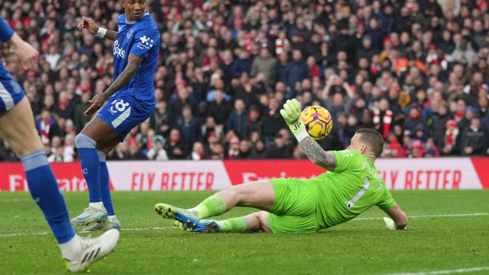 Pickford fue la figura del Everton en el partido