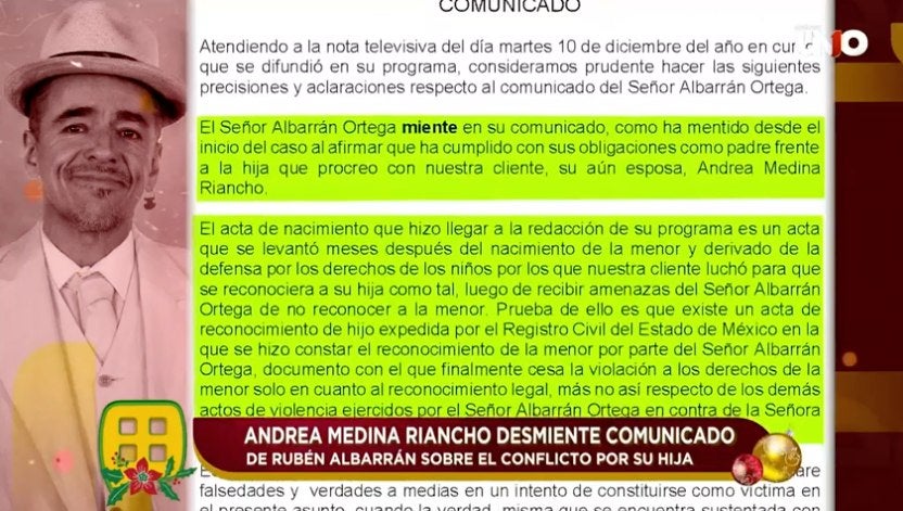 Los abogados de Andrea Media desmintieron al cantante.