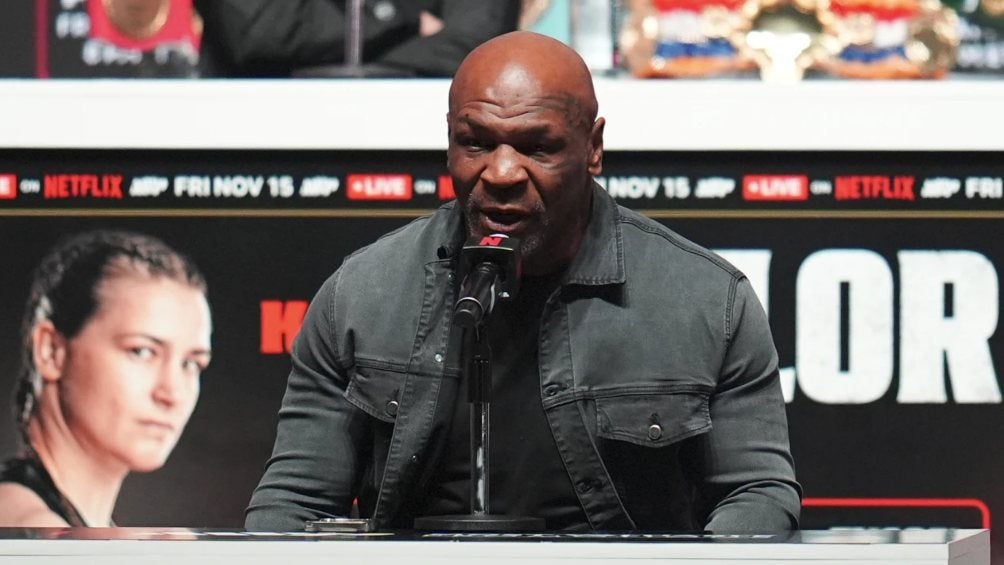 Mike Tyson previo a la pelea