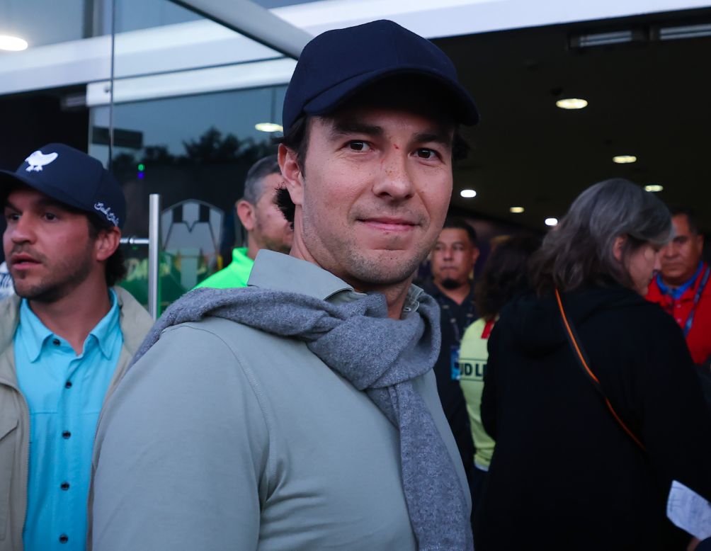 Sergio Pérez en el Estadio BBVA