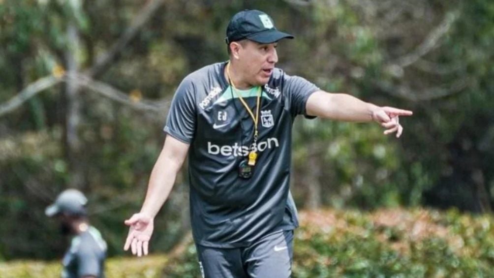 Juárez en un entrenamiento con el Nacional