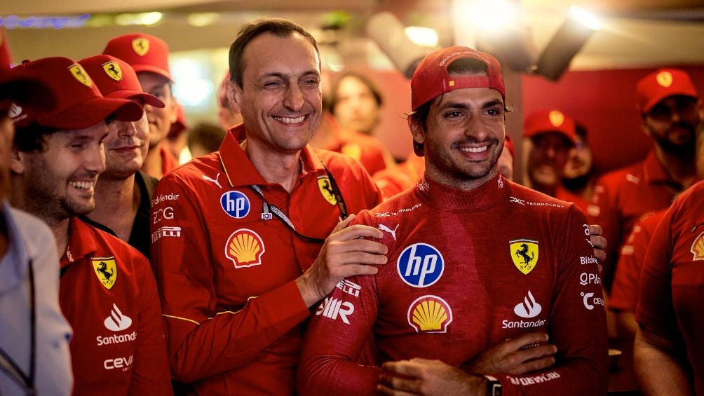 Carlos Sainz en el último Gran Premio con Ferrari