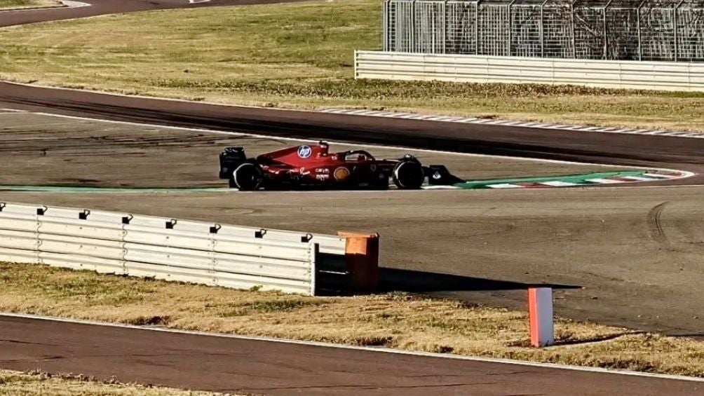 Sainz con el SF75 en Fiorano