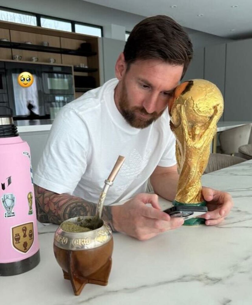 Esposa de Messi vía Instagram 