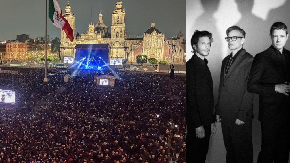 Interpol en el Zócalo de la CDMX