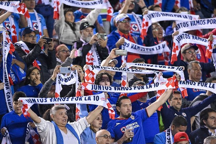 Afición de Cruz Azul en el Estadio Ciudad de los Deportes