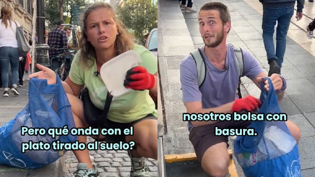 Los turistas buscan crear conciencia en la gente para levantar los desechos.