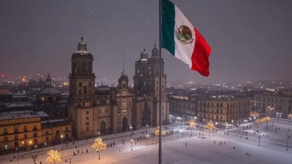 Ciudad de México bajo la nieve