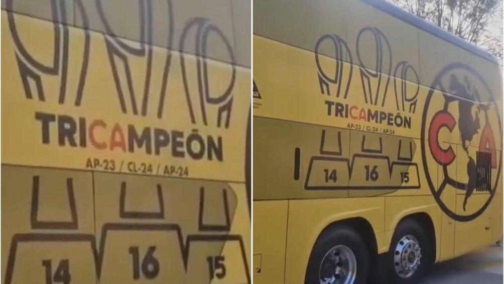 América lucirá su tricampeonato en el autobús del equipo 