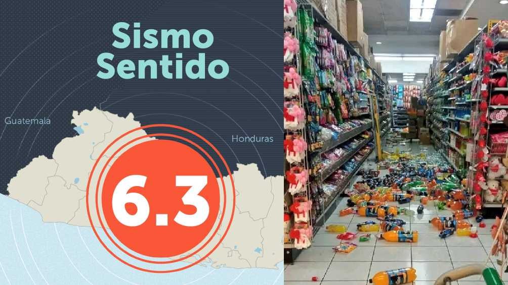 VIDEO: Sismo de 6.3 grados sacude a El Salvador 