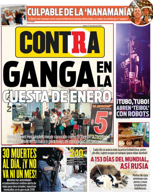 Portada 11 Enero 2018